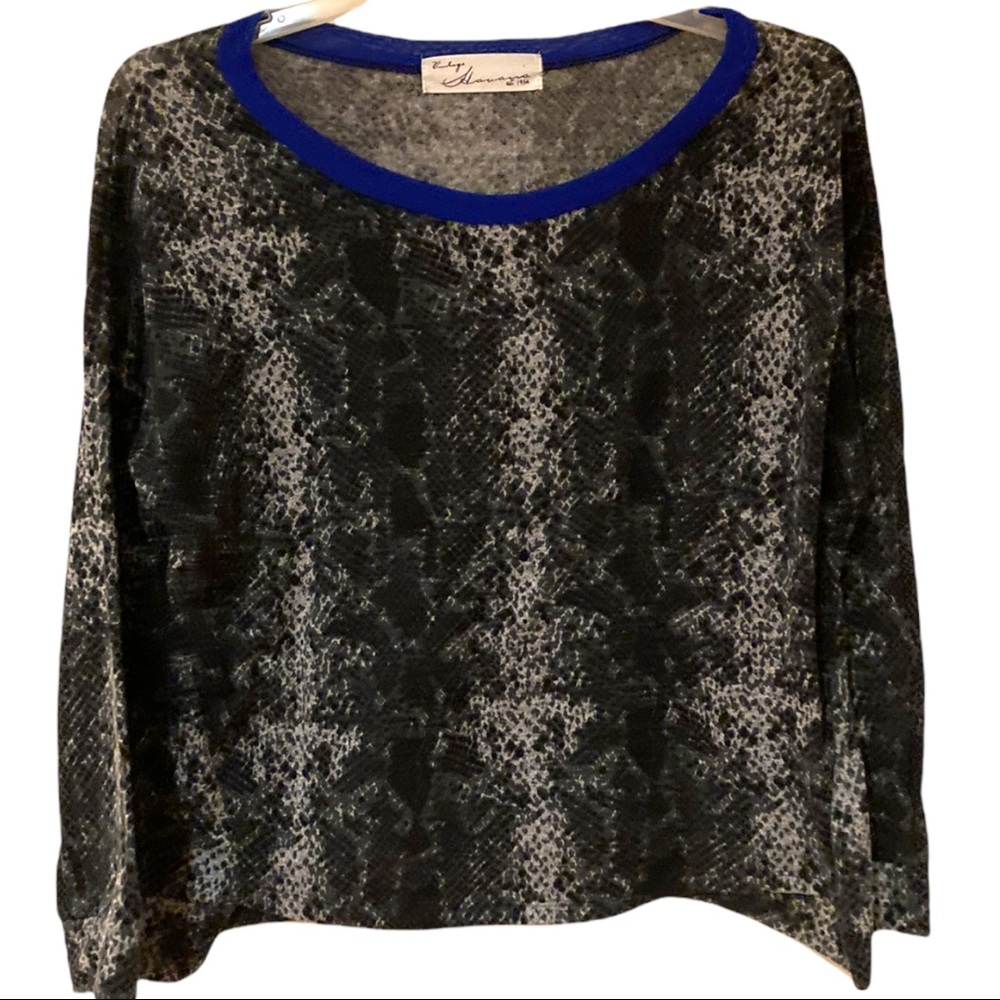 Vintage Havana top animal print long sleeve women’s size M medium